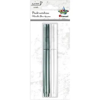 Stříbrné metalické Fixy na zdobení Titanum 1 ks