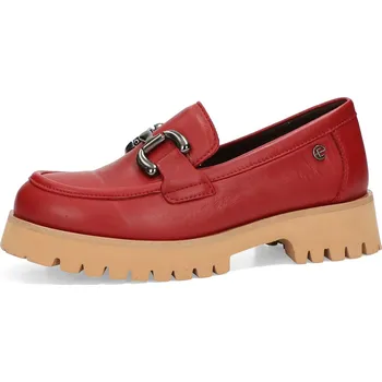 Dámské polobotky ETIMEĒ dámské kožené polobotky - červené