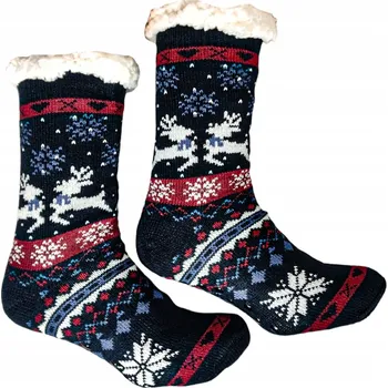 Dámské ponožky PROTISKLUZOVÉ PONOŽKY 35-38 NÁMOŘNICKÁ MODRÁ KOŽÍŠEK sob