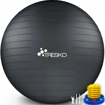 Gymnastický míč Gymnastický Míč s pumpičkou, černý, 65 cm