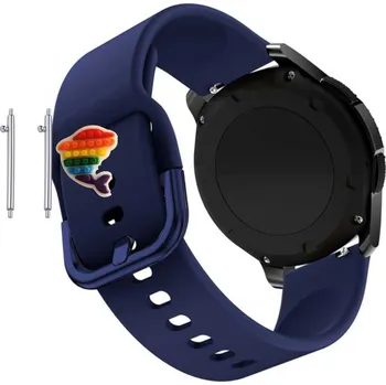 Pouzdro na mobilní telefon Pásek Řemínek pro Maxcom FW55 Aurum Pro, Silikon, tmavě modrá smyčka, nastavitelný