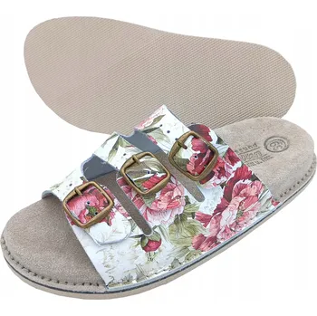 Dámské pantofle Nazouváky Fusbet kožené profilované Bioken dámské kůže