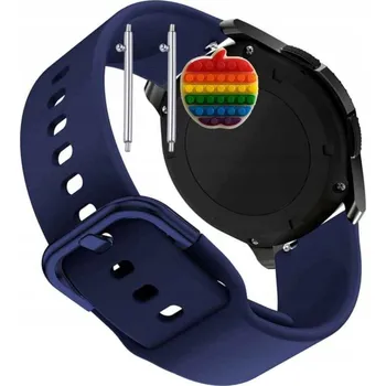 Pouzdro na mobilní telefon Pásek Řemínek pro Samsung Galaxy Watch4 44mm, Silikon, tmavě modrá smyčka
