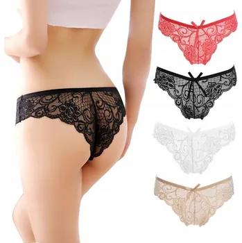 Dámské spodní prádlo KRAJKOVÉ DÁMSKÉ KALHOTKY - SADA 4 KS - MIX BAREV - VELIKOST M