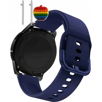 Pouzdro na mobilní telefon Pásek Řemínek pro Amazfit Active, Silikon, tmavě modrá smyčka, nastavitelný