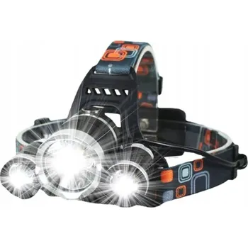 Čelovka Výkonná Čelovka 3 X Led T6 Cree Čelovka Aku HL1114