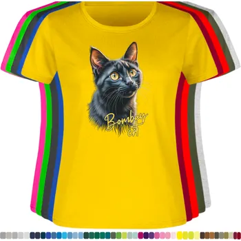 Dámské tričko damske-levne-bavlnene-tricko-digitalni-potisk-bombajska-kocka Barva: Yellow - žlutá, velikost: 3XL