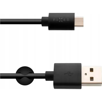 Datový kabel Kabel Fixed USB - USB typ C 1 m černý