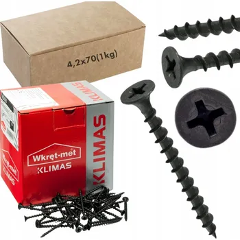 Vrták Šrouby do dřeva Wkręt-Met 4,2 x 70 mm 215 ks