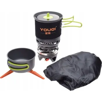 Turistický vařič Turistický vařič s radiátorem typu Jetboil