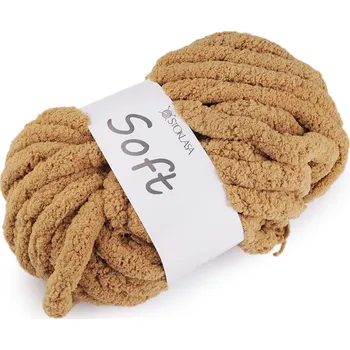Příze Pletací příze žinylková Soft 250 g Varianta: 5 béžová velbloudí, Balení: 1 ks
