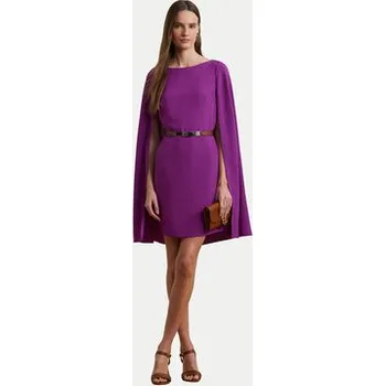 Dámské šaty LAUREN RALPH LAUREN Koktejlové šaty 2,53855E+11 Fialová Slim Fit 10