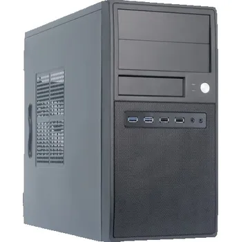 PC skříň CHIEFTEC skříň Mesh Series/mATX, CT-04B-OP, Black, USB 3.0, bez zdroje CT-04B-OP