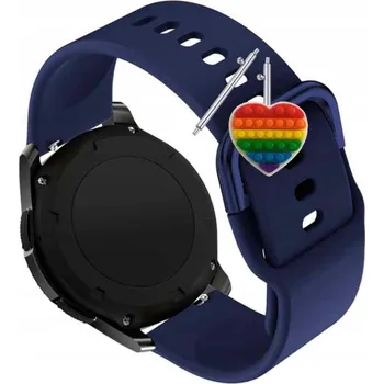 Pouzdro na mobilní telefon Pásek Řemínek pro Esterio GE30, Silikon, tmavě modrá smyčka, nastavitelný