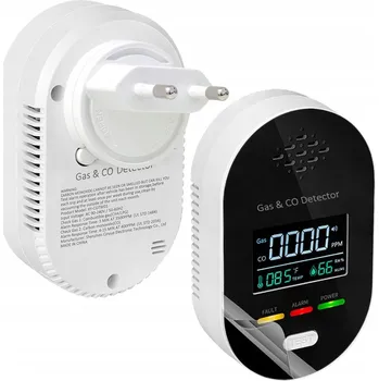 IP kamera Detektor kouře, plynu, teploty a vlhkosti PYGHDIRECT | Zvukový alarm, světelný alarm, pro venkovní použití, provozní teplota pod 0 °C, displej