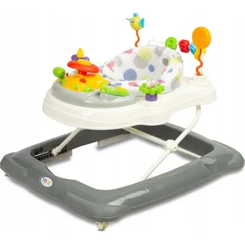 Dětské chodítko Chodítko Toyz by Caretero Stepp šedé odrážedlo s otočným sedadlem