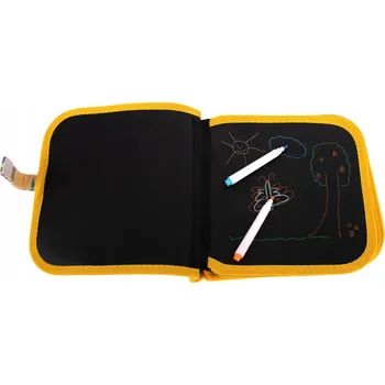 Přenosná křídová tabule měkká notes skicák medvídek