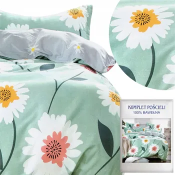 Povlečení Povlečení 160x200 Sada 3 dílná Bavlněný Satén Stylová Aida