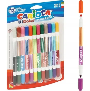 Odolné Fixy pro popisovače barevné popisovače Carioca 12 ks