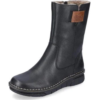 Dámská zimní obuv DÁMSKÉ KOTNÍKOVÉ BOTY RIEKER 73350-00 ČERNÁ Barva: Černá, Velikost: 41