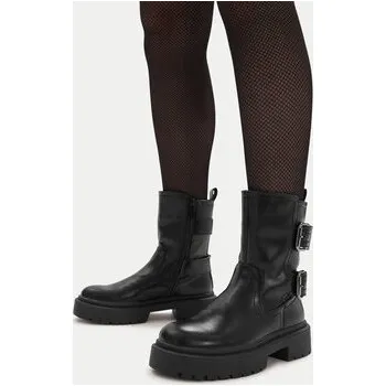 Dámské kozačky Polokozačky JENNY CEO-WS6572-03 Černá 38