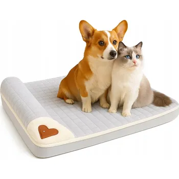 Pelíšek pro psa M- psí pelíšek šedý 60 cm x 40 cm