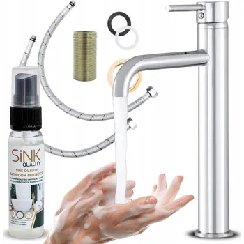 Vodovodní baterie Umyvadlová baterie stojánková Sink Quality ROYA ALTO stříbrná