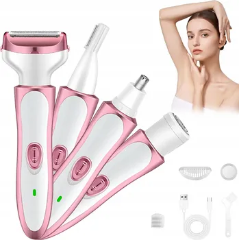 DÁMSKÝ HOLICÍ STROJEK na Bikini, Nohy a Tělo, Vodotěsný, DEPILACE PRO ŽENY, Odstraňuje chloupky