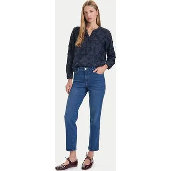 Vero Moda Jeansy Amara 10333585 Modrá Straight Fit 29_32