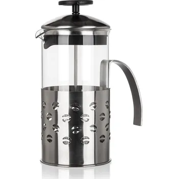 French press konvice na kávu STACEY 1l sklo+nerez+PH 0.73 Kg MTA MAXMIX Sklad14 325854 (0.73 Kg Výška přepravní: 24 cm MTA MAXMIX Sklad14 325854)