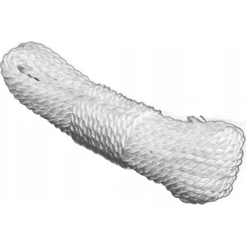 Šňůra na prádlo Šňůra na prádlo Modena stáčená bílá 30 m