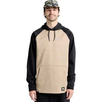 Pánská mikina Technická mikina Burton Crown Weatherproof PO summit taupe heather/true black XL 2026 - Odesíláme do 24 hodin