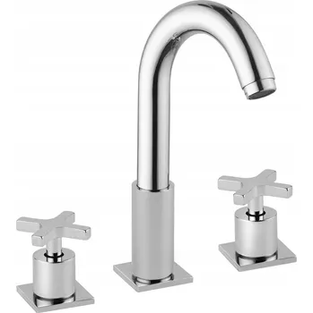 Vodovodní baterie Stojánková umyvadlová baterie Sapho stříbrná