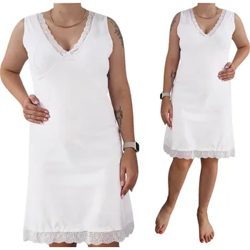 Podprsenka DOVE sukně ke kolenům bílá velikost M