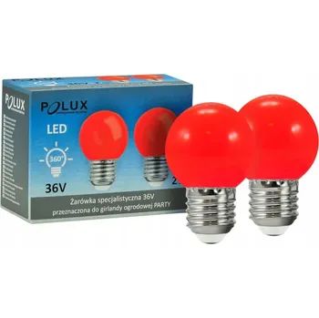 Žárovka Žárovky do girlandy, pár (2 kusy), červené, 36V