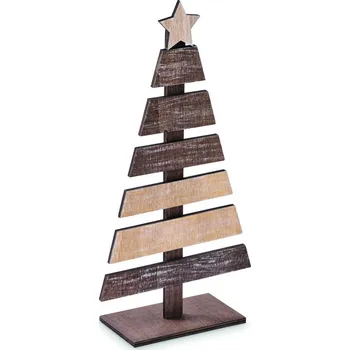 Vánoční stromek Dřevěný vánoční stromeček 50 bez potisku bez potisku