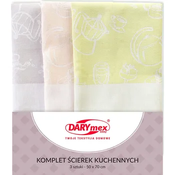 Utěrka Bavlněné utěrky do kuchyně 50x70 sada kuchyňských utěrek vzor SKRZECIK 3ks