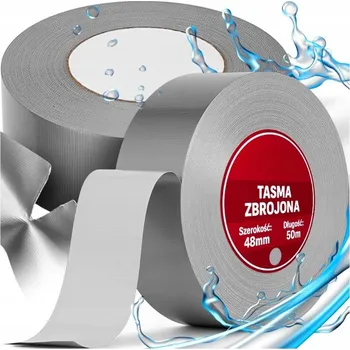 OPRAVNÁ LEPICÍ PÁSKA ŠEDÁ VYZTUŽENÁ DUCT TAPE 48mm 50M SILNÁ