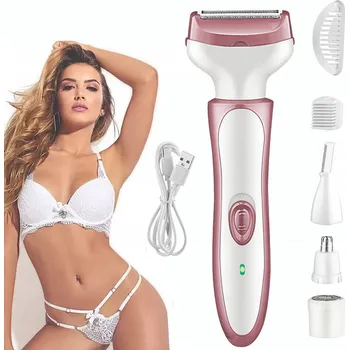 Dámský DEPILÁTOR NA TĚLO , epilátor HOLICÍ STROJEK , 4 příslušenství