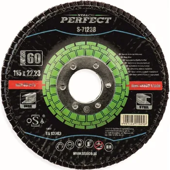 Brusný kotouč kotouč lamelový 115x22,23mm zr. 40 zirkonový STALCO 0.09 Kg MTA MAXMIX Sklad14 673241 (0.09 Kg Šířka přepravní: 11,5 cm MTA MAXMIX Sklad14 673241)