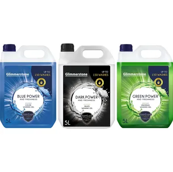 Prací gel SADA PRACÍCH GELŮ NA ČERNÉ - UNIVERZÁLNÍ - BAREVNÉ PRÁDLO 15L - 450 PRANÍ