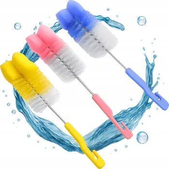 Kartáč na nádobí Kartáč na mytí lahví a čištění sklenic Myčka Houbička | Mix barev x1