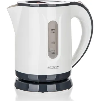 Rychlovarná konvice konvice rychlovarná SOLLA 0,8l BÍ/ŠE 900-1100W 0.7 Kg MTA MAXMIX Sklad14 370621 (0.7 Kg Výška přepravní: 17,5 cm MTA MAXMIX Sklad14 370621)