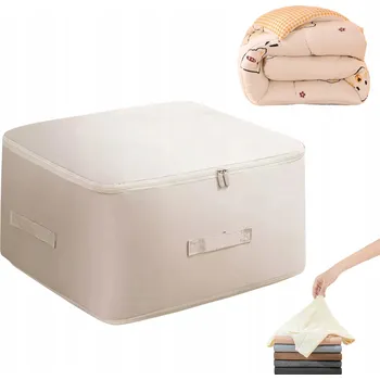 Organizér oblečení KOMPRESNÍ ORGANIZÉR / TAŠKA NA DEKY, OBLEČENÍ, CESTOVNÍ 54X42X30CM BÉŽOVÁ