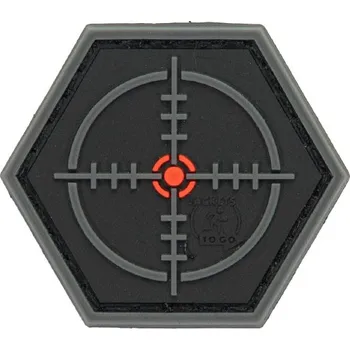 Nášivka Plastové 3D patche 3D gumová nášivka SNIPER SCOPE Patch - Černá