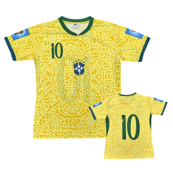 Numberoplus Pánské fotbalové dresy Brazílie - Č.10 Velikost: S