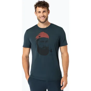 Pánské tričko Pánské tričko super.natural Sailor Tee blueberry/jet black/high risk red