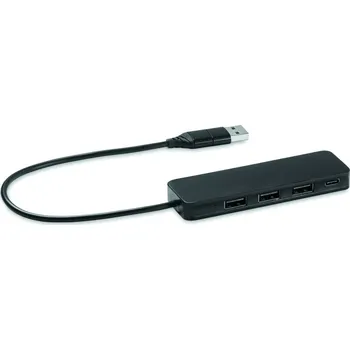 USB hub Rozbočovač USB-C se 4 porty 5 bez potisku bez potisku
