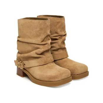 Dámské kozačky Polokozačky MICHAEL Michael Kors Colby 40F5COFE5S Béžová 39