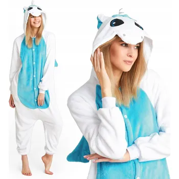 Dámský overall OVERAL OVERAL PYŽAMO KIGURUMI JEDNOROŽEC MODRÝ KIGU M UNIVERZÁLNÍ VELIKOST TUTUMI